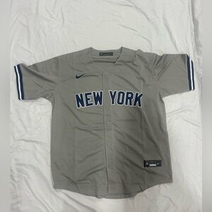 Gray New York Baseball Jersey